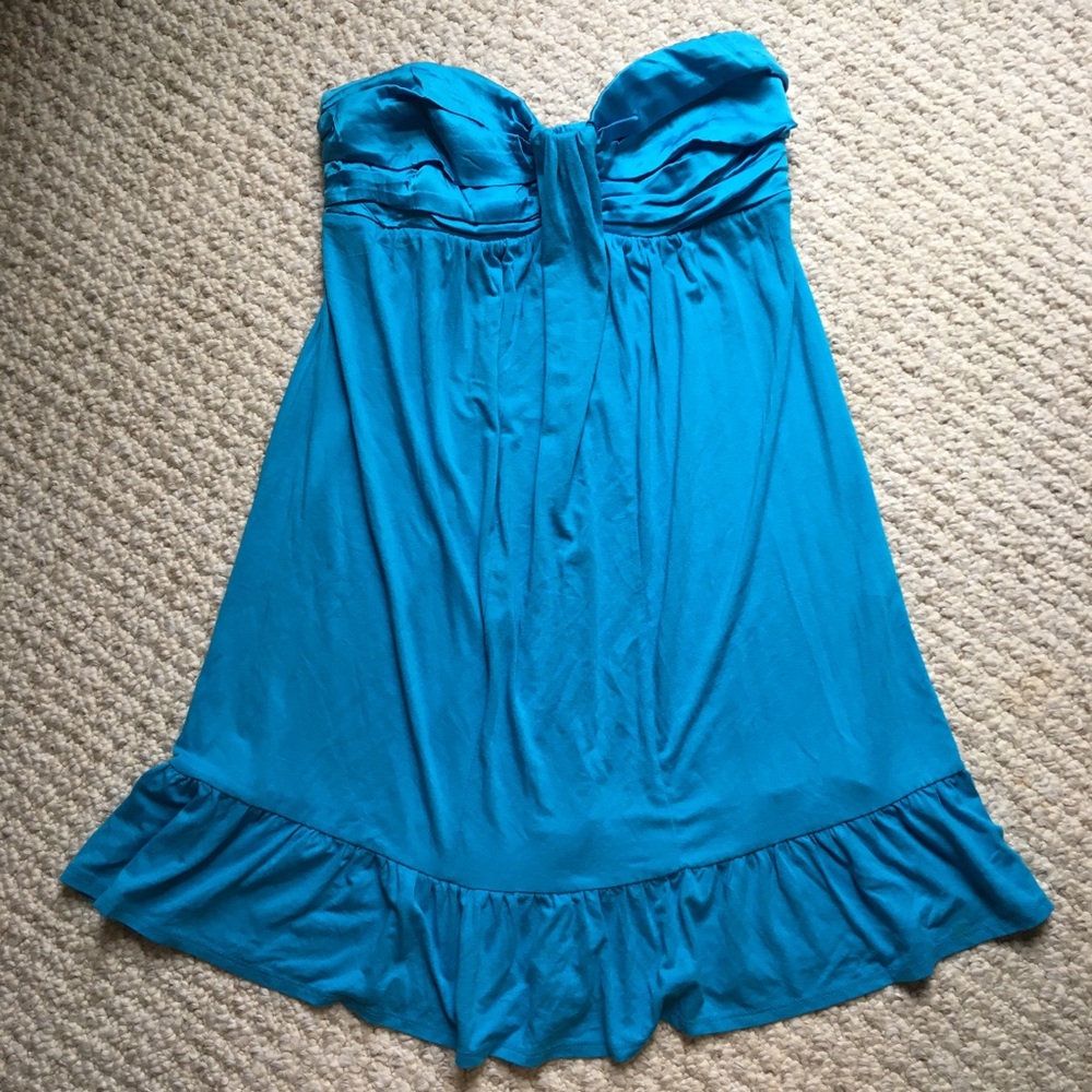 Bebe: silk, jersey knit & spandex top; wms med